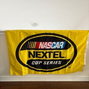 NASCAR Nextel yellow Cup Series flag with grommets 36” x 60”